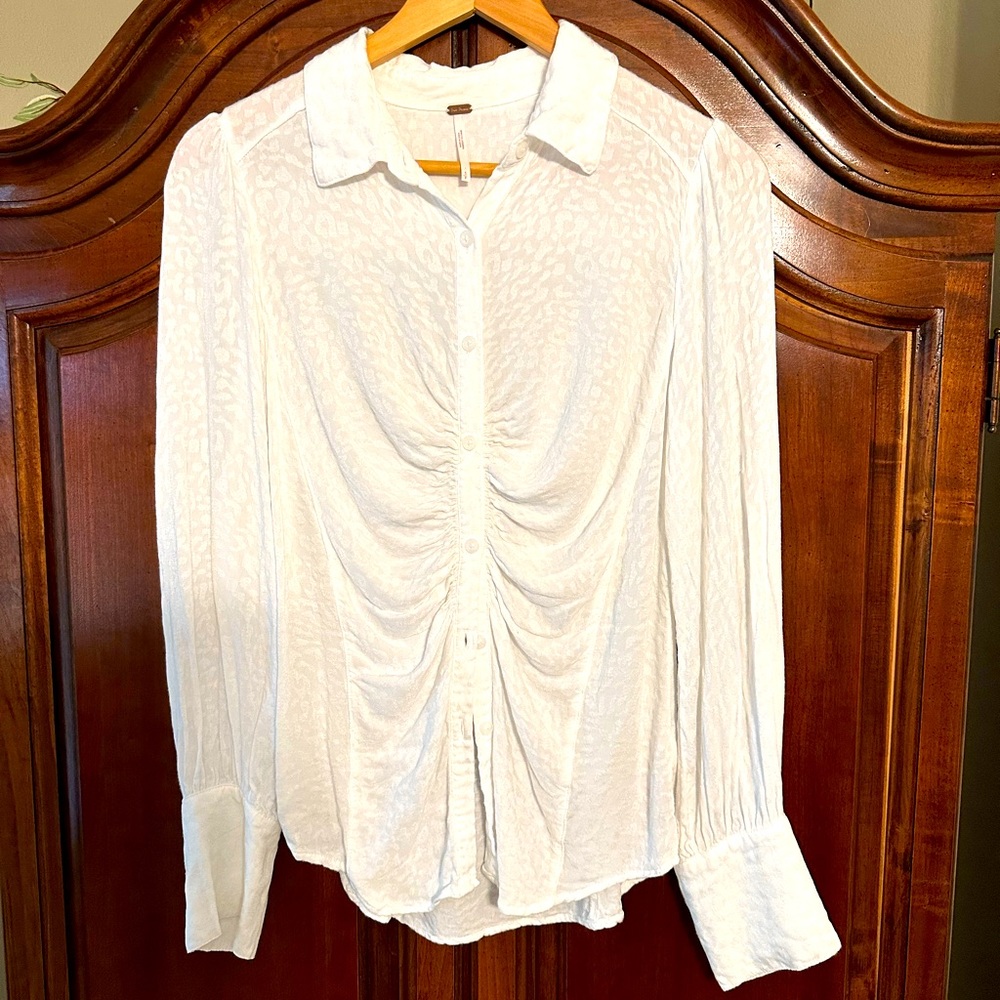 Small free people pleated blouse